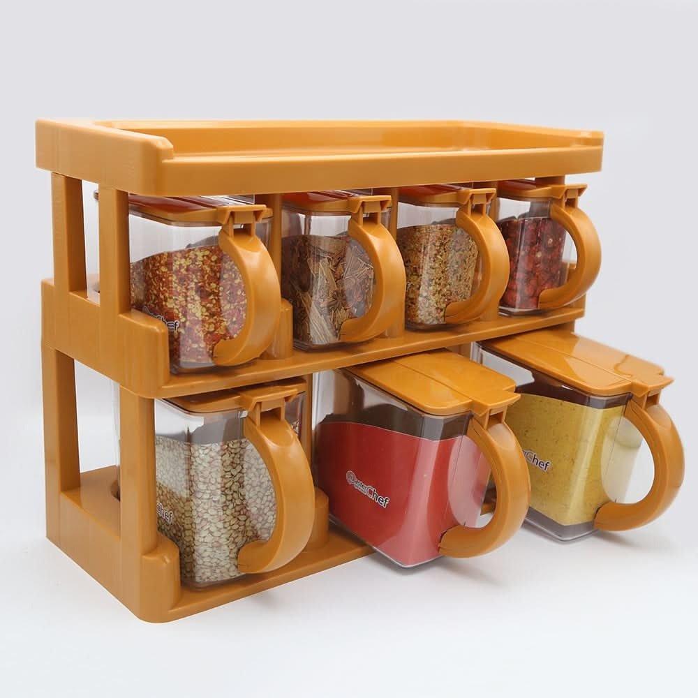 Master Chef Spice Rack With 7 Spice Jars - Image 2