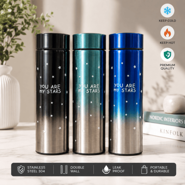 Hot & Cold Smart LCD Touch Water Bottle – Temperature Display Vacuum Flask