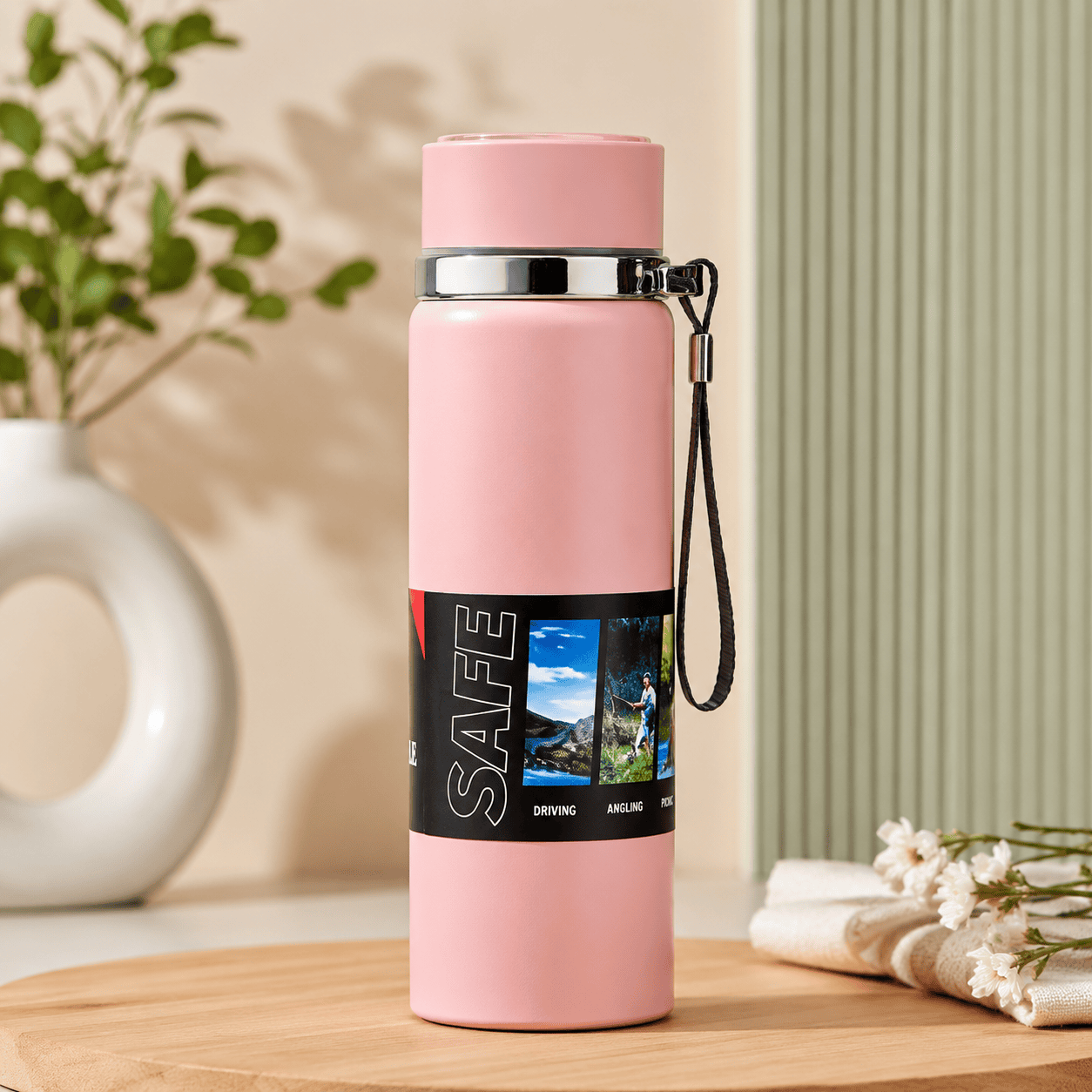 Insulated Stainless Steel Water Bottle with Temperature Display – 800ml - Image 2