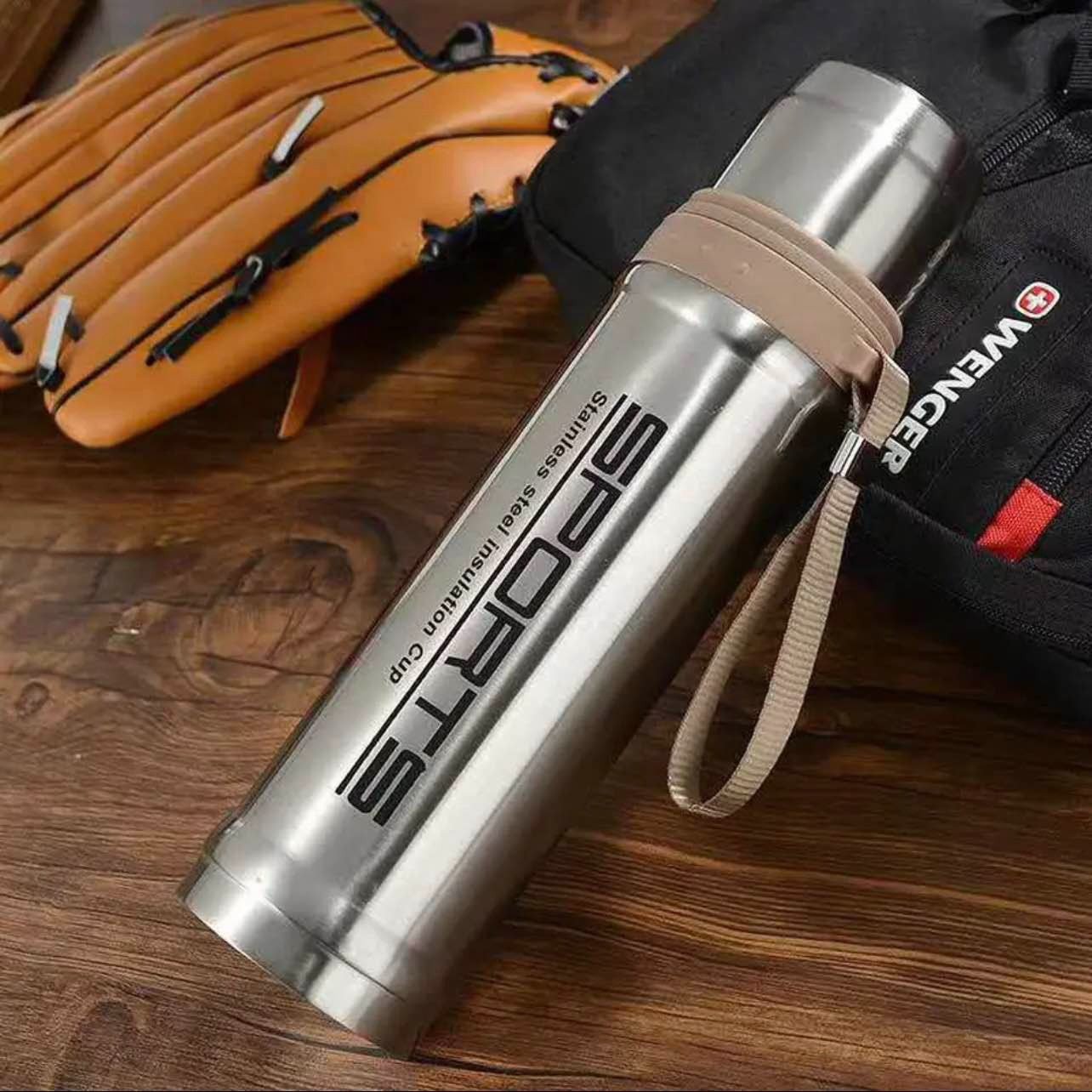 Sports Vacuum Flask Water Bottle 750ml Stainless Steel – Hot & Cold - Image 2
