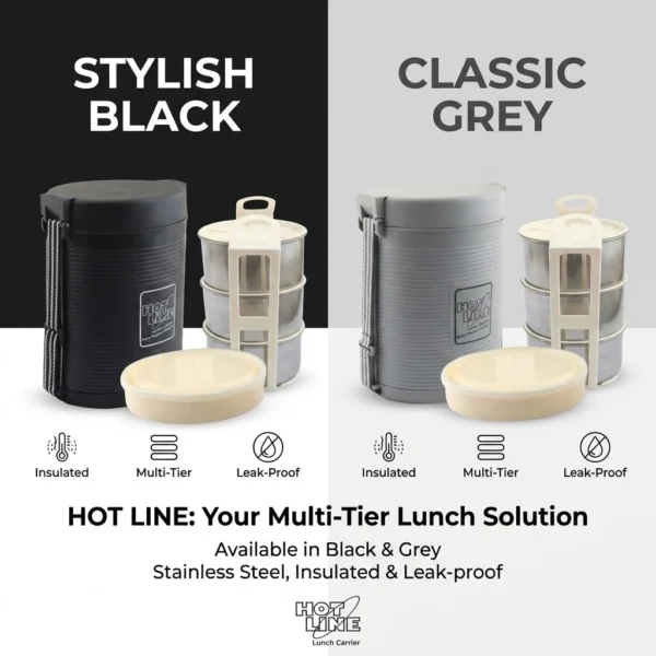 HOT LINE Multi-Tier Insulated Lunch Carrier