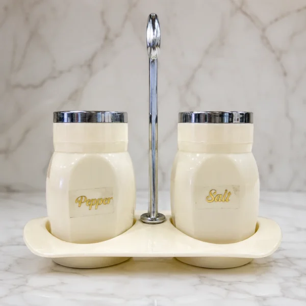 Discover-Sprinkle Salt and Pepper Set with Stand